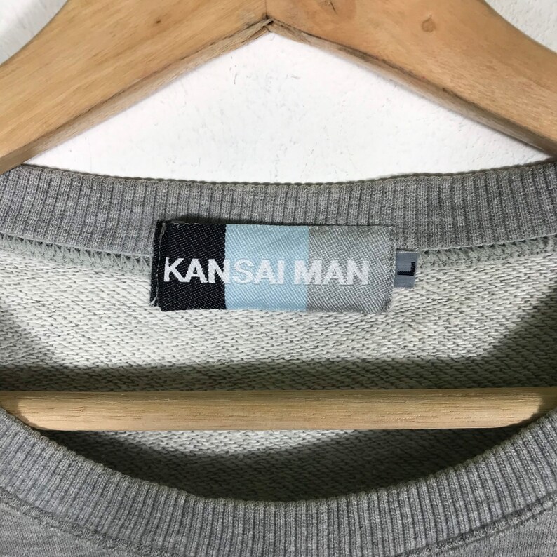 Vintage Kansai Yamamoto Sweatshirt L Size Grey Colour image 4