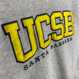 Vintage University of California Santa Barbara Sweatshirt L Size Grey Colour image 5