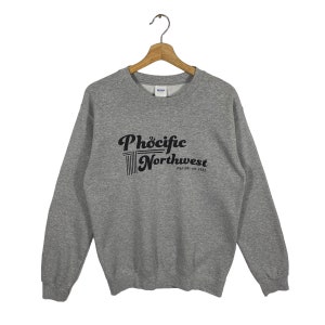 Vintage Phocific Northwest Sweatshirt S Size Grey Colour