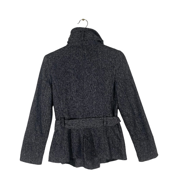 Zara Basic Wool Button Jacket S Size Darkgrey Col… - image 8