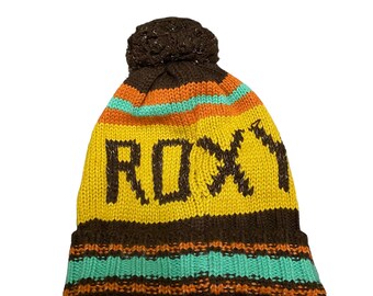 Vintage Roxy Beanie Hat Yellow/brown Colour - Etsy Australia display picture 3
