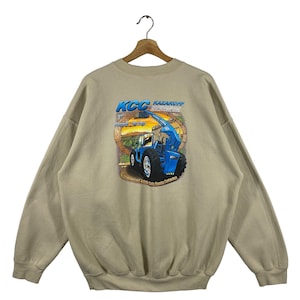 Vintage Kkc Kazakoff Sweatshirt XL Size Brown Colour