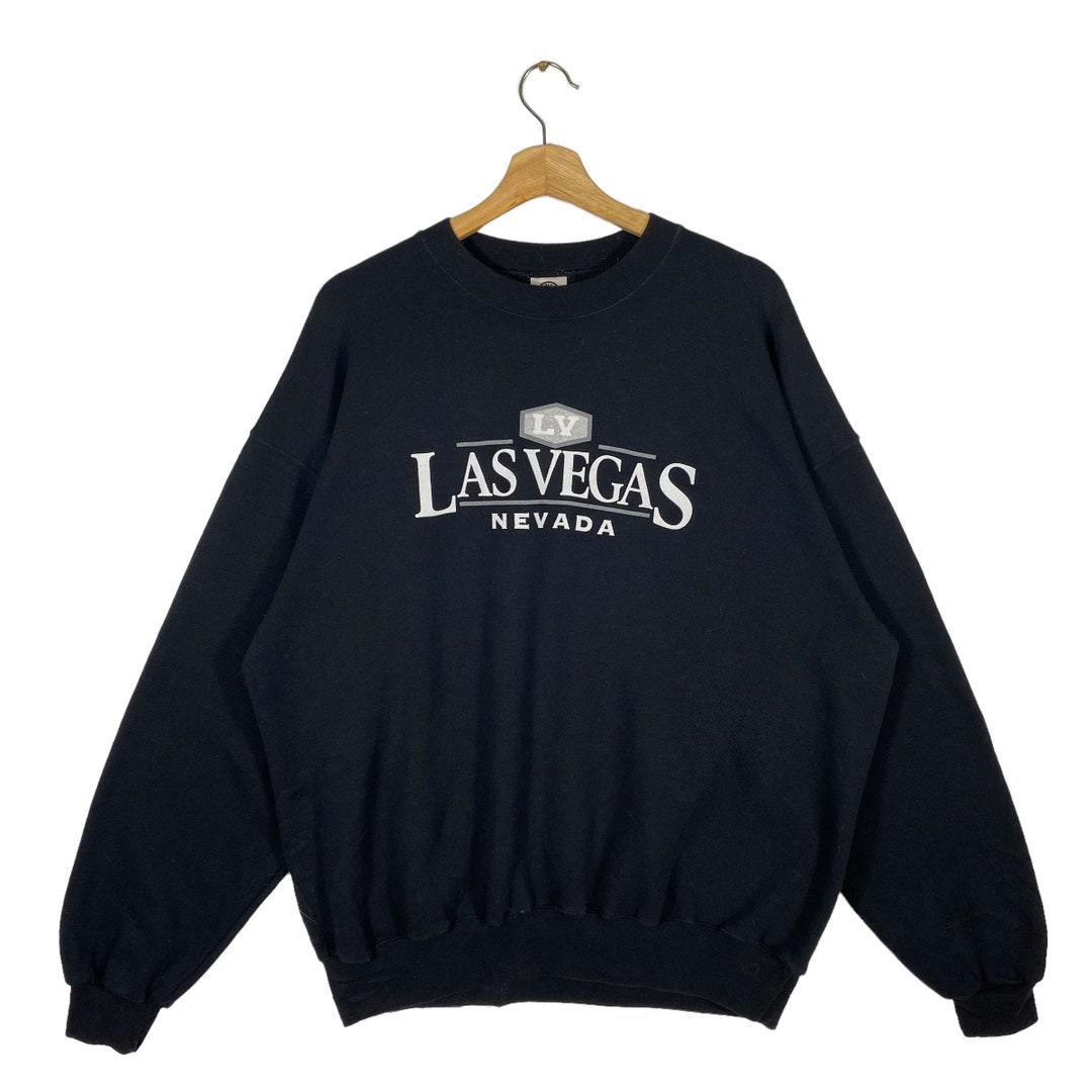 Las Vegas トレーナー　XLサイズ Vintage Las Vegas Nevada Sweatshirt XL Size Black Colour - Etsy