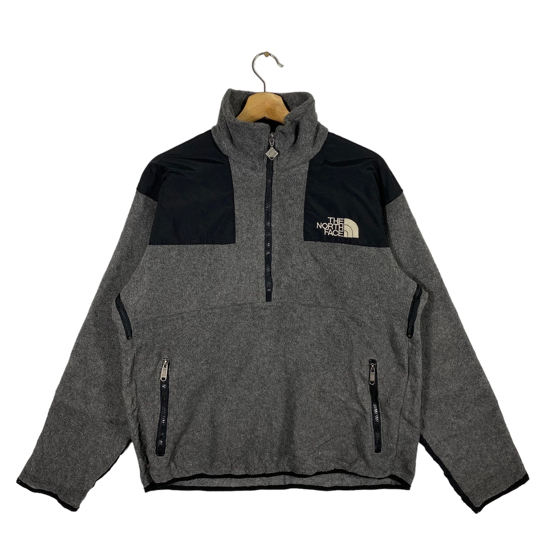 The North Face Half-Zip Fleece Pullover, Men's Size L polyester gray type Vintage Second Hand