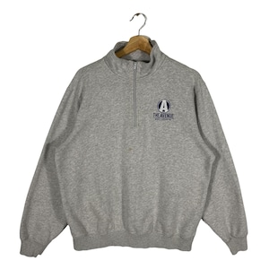 Vintage The Avenue West Lafayette Sweatshirt Half Zip M Size Grey Colour