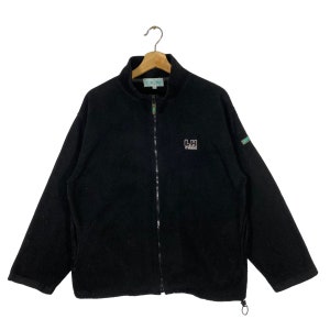 May include: Black fleece zip-up jacket with a small logo on the front that says "LH Lifestyle".
