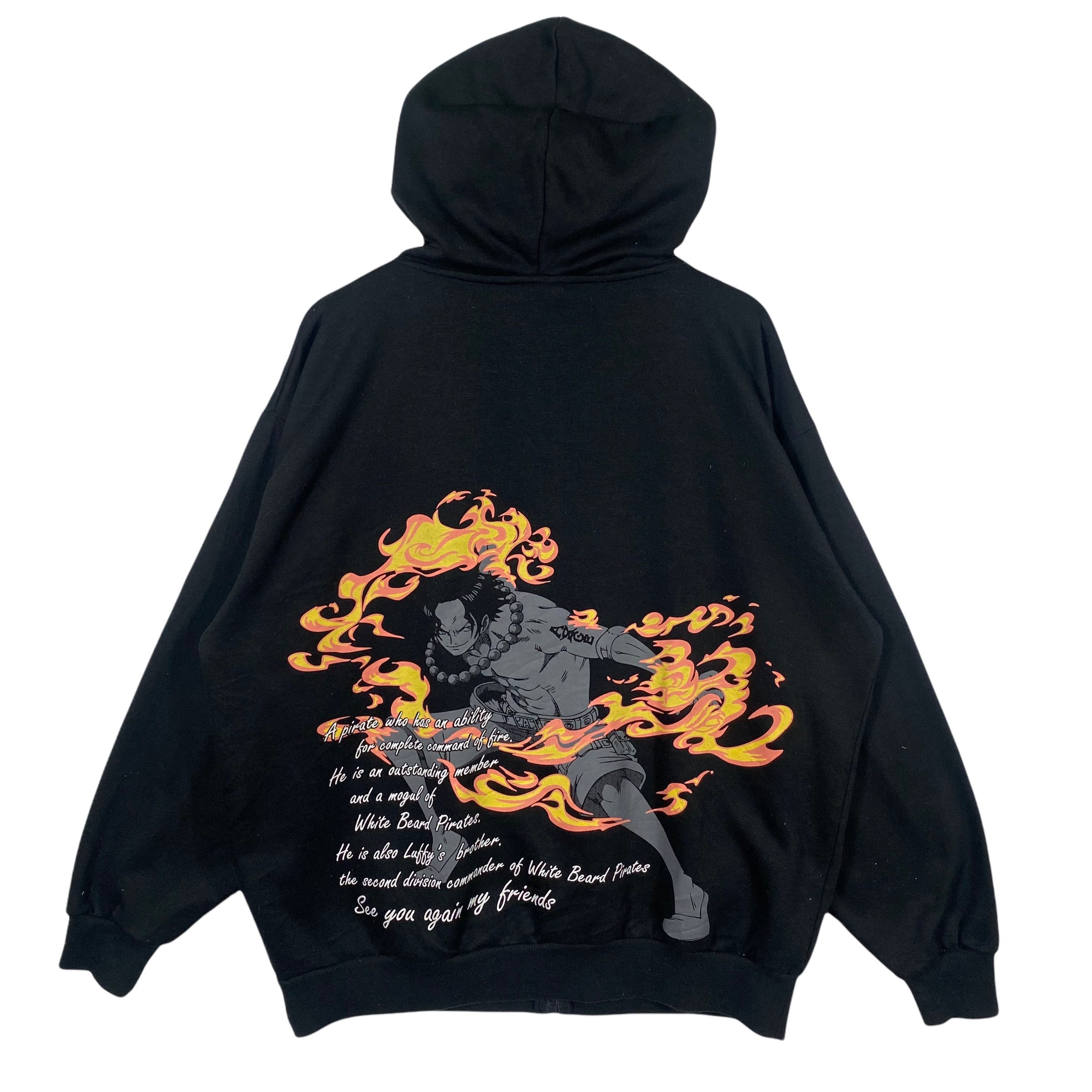 トップス 00s L.G.B. poncho hoodie japanese label Vintage Japanese Anime Hoodie Jacket Zipper Big Print Front