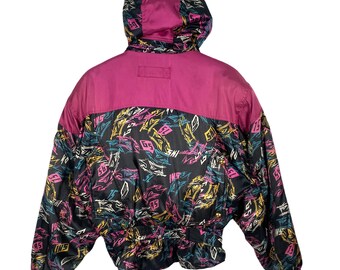 Vintage 90s Descente Ski Hoodie Jacket M Size Multicolour - Etsy