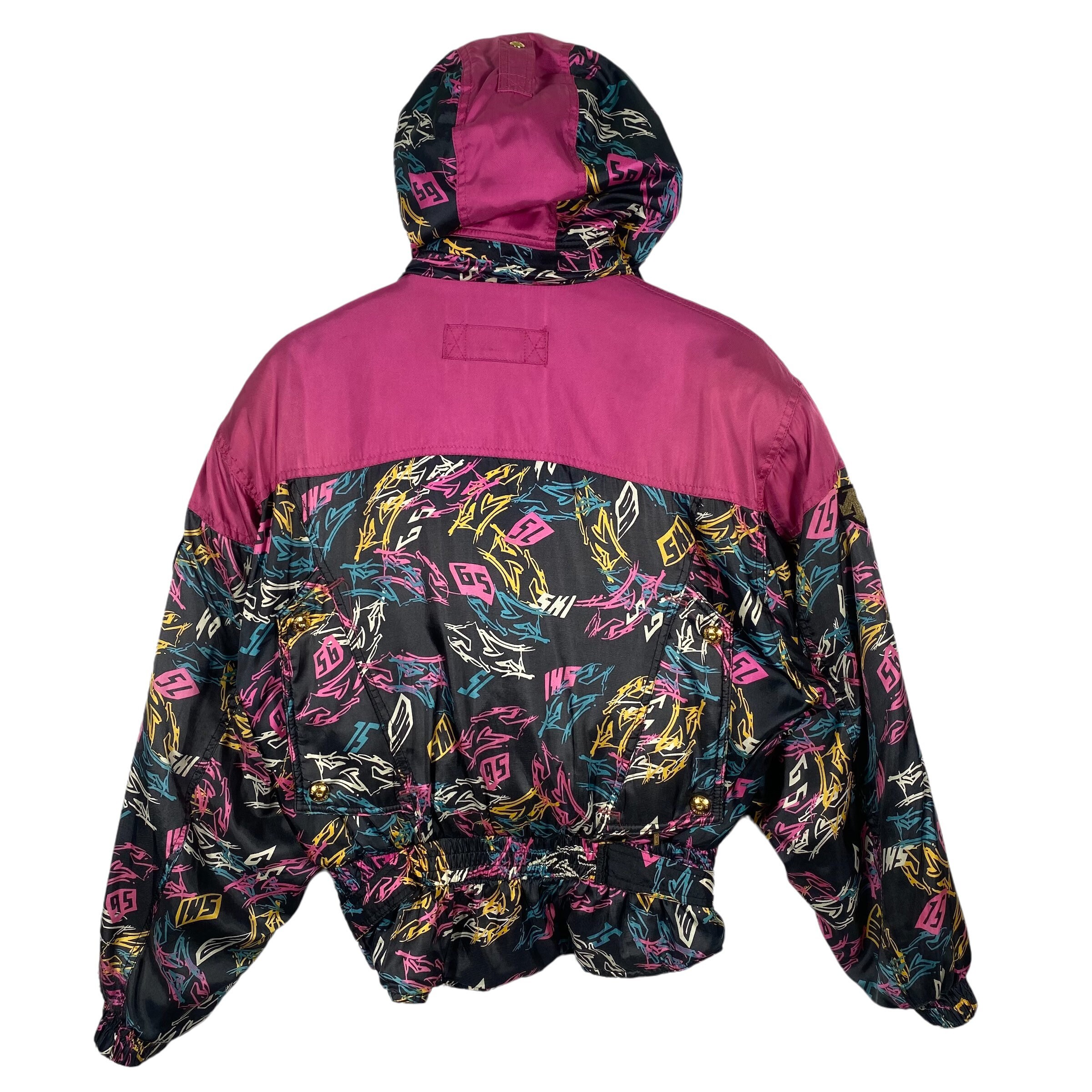 Vintage 90s Descente Ski Hoodie Jacket M Size Multicolour - Etsy