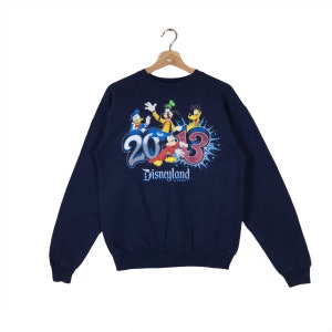 Vintage Mickey Disneyland Resort Felpa S Taglia Navyblue Colore