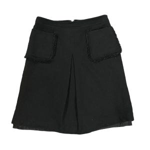 Vintage Sonia Rykiel Collection Wool Mini Skirt Black Colour