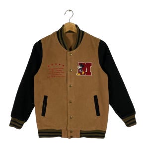 Giubbotto bomber vintage di Topolino Taglia S Colore marrone/nero