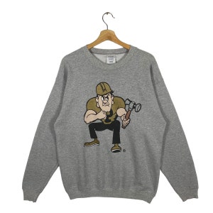 Vintage Purdue University Boilermakers Sweatshirt M Size Grey Colour