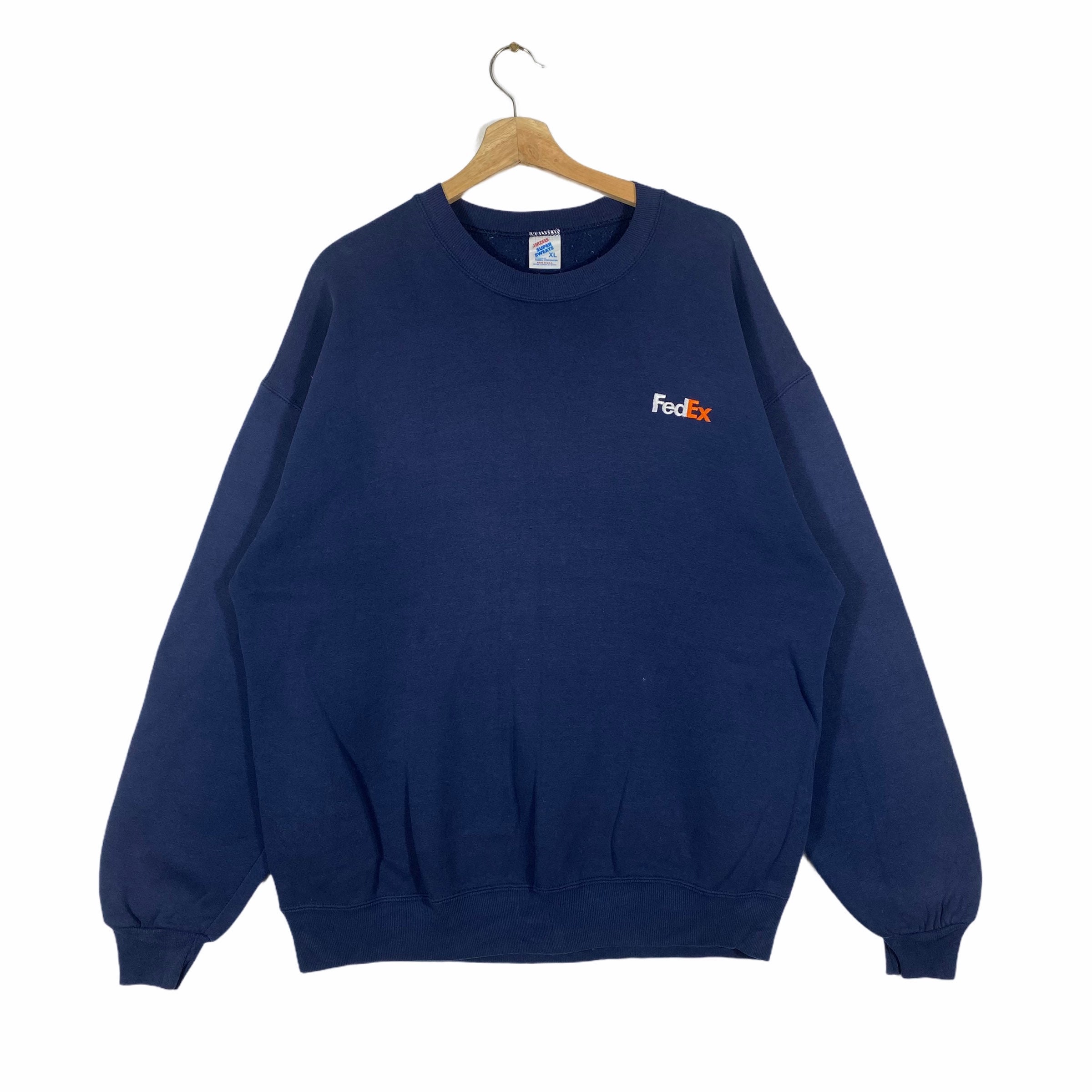 Vintage 90s Fedex Small Logo Sweatshirt XL Size Navyblue - Etsy Norway