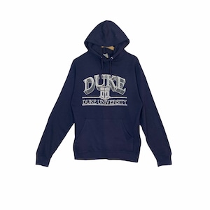 Vintage 90s Duke University Sweatshirt Hoodie M Size Navyblue Colour