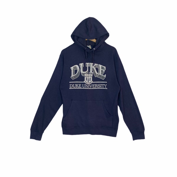 Vintage 90s Duke University Sudadera sudadera con capucha M tamaño azul marino color azul marino