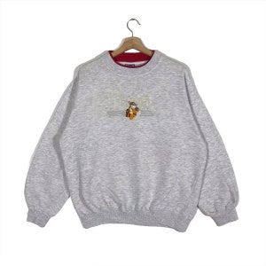 Felpa Vintage Pooh Tiger Taglia L Colore Grigio