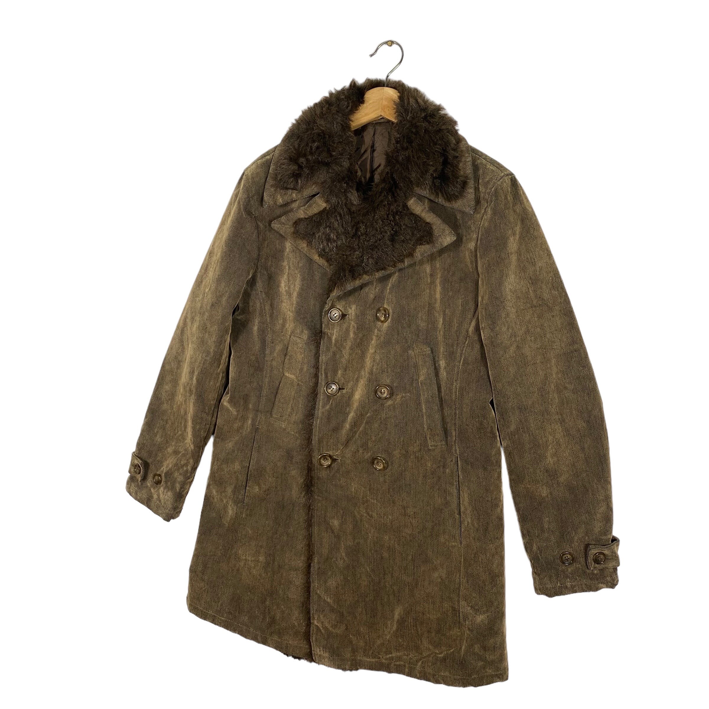 TORNADO MART FUR COAT y2k・ギャル・お兄系 00S Tornado Mart Leather Fur Jacket- Black (Used), From