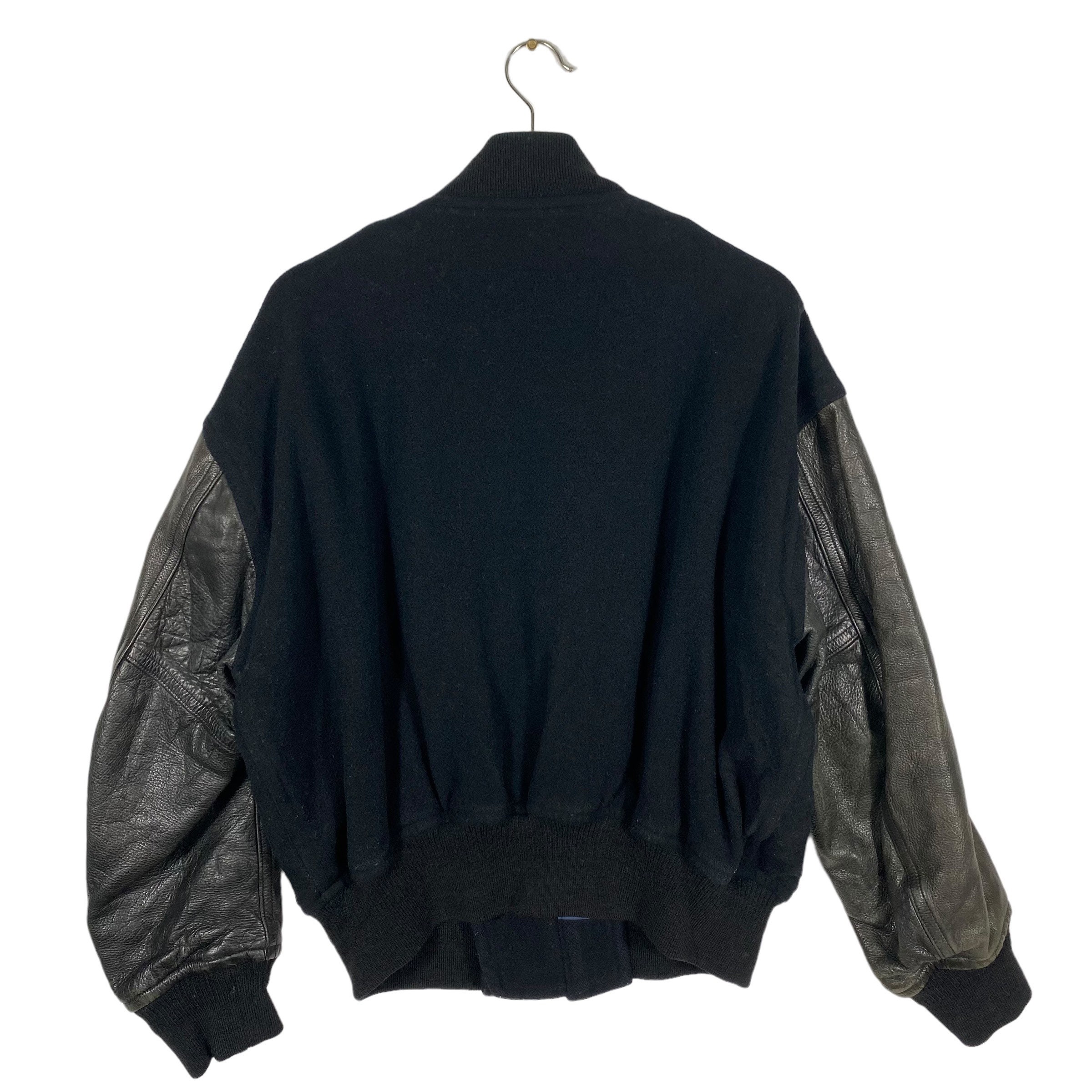 Vintage 90s Nicole Club for Men Varsity Jacket L Size Black Vintage 90s Nicole Club for Men Varsity Jacket L Size Black