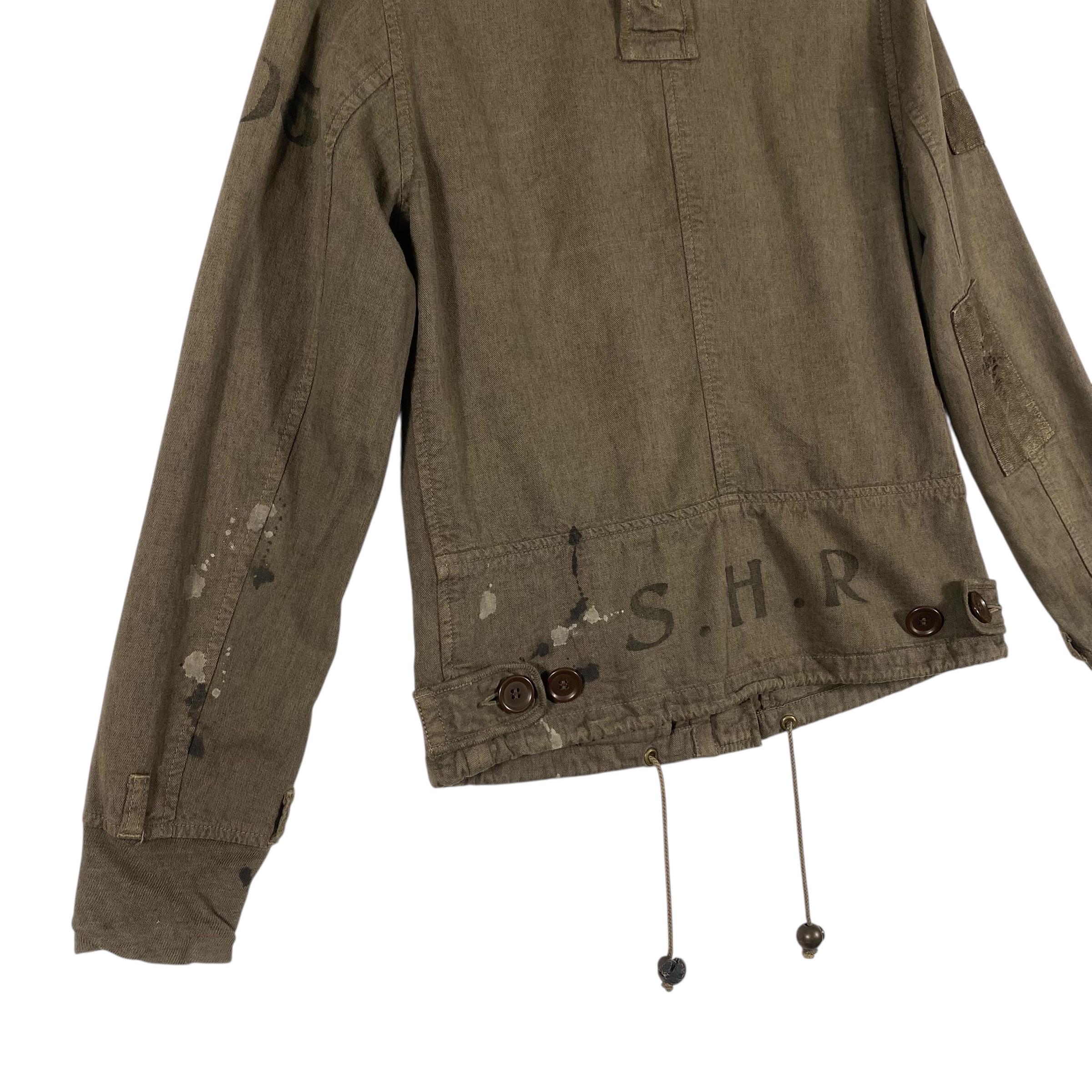 Share Spirit Type A-9 Military Zipper/button Jacket Size 36 Brown