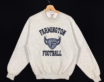 Vintage Farmington Football Sweatshirt S Size Grey Colour