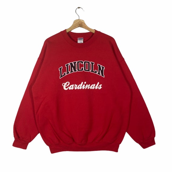 Vintage Lincoln Cardinals Sweatshirt L Size Red Colour - Etsy UK