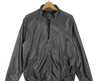 Chaqueta ligera con cremallera para hombre Zara Talla L Color Plata