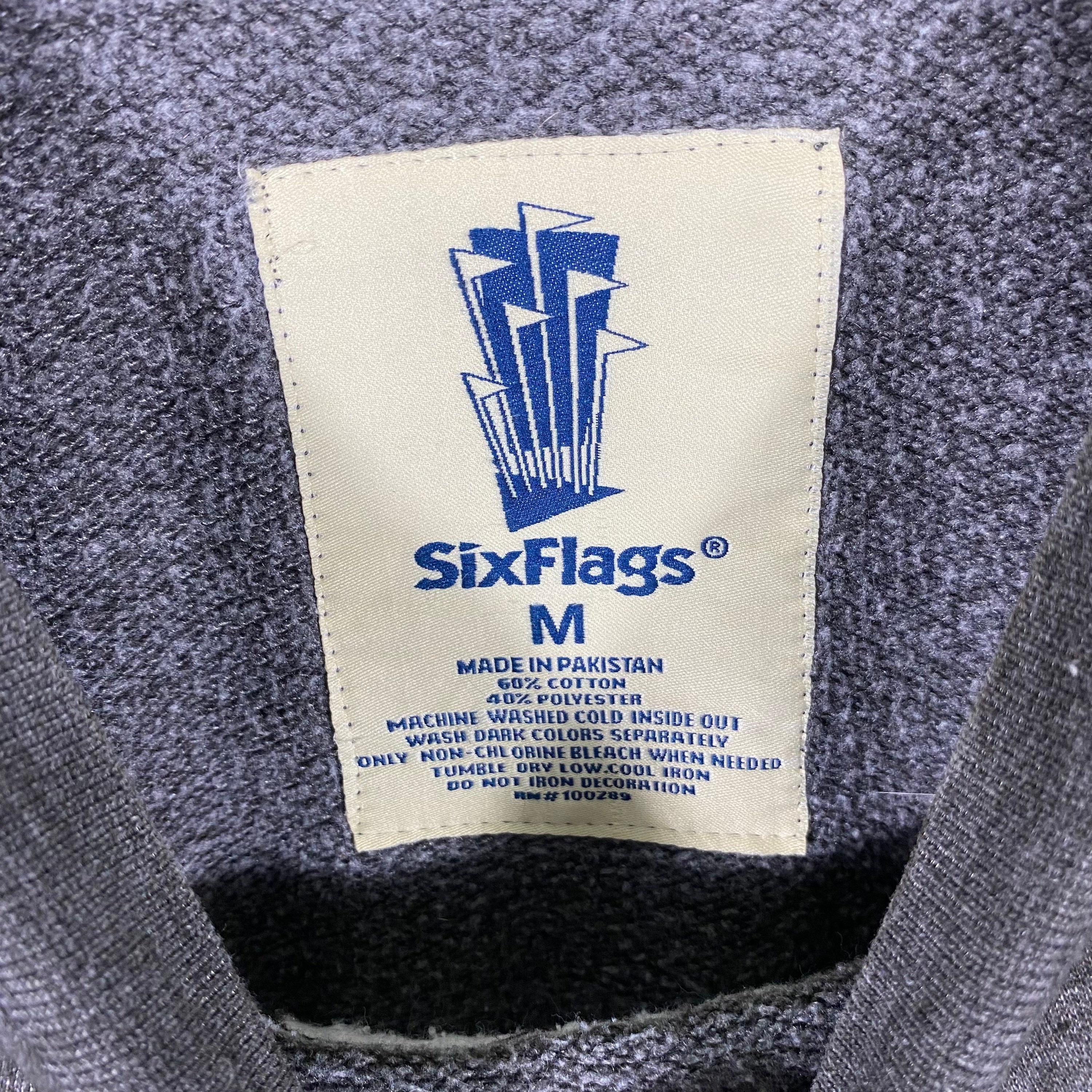 Vintage Six Flags Magic Mountain Sweatshirt M Size Grey Colour - Etsy