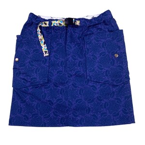 Vintage Chums Mini Skirt M Size Purple Colour
