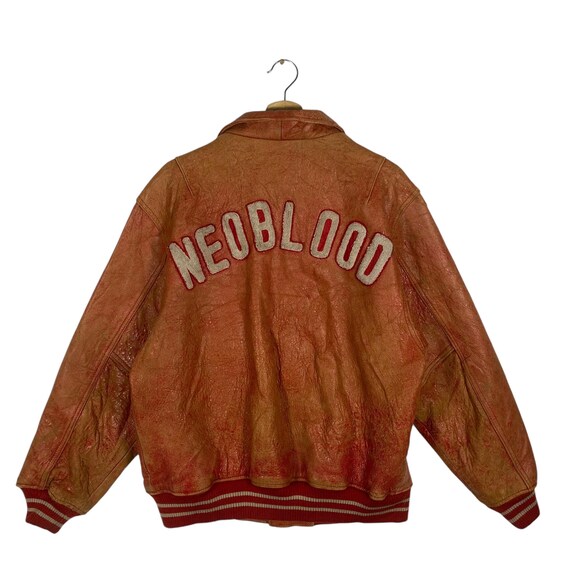 Vintage Neo Blood Tokyo Leather Jacket Button/zipper F Size