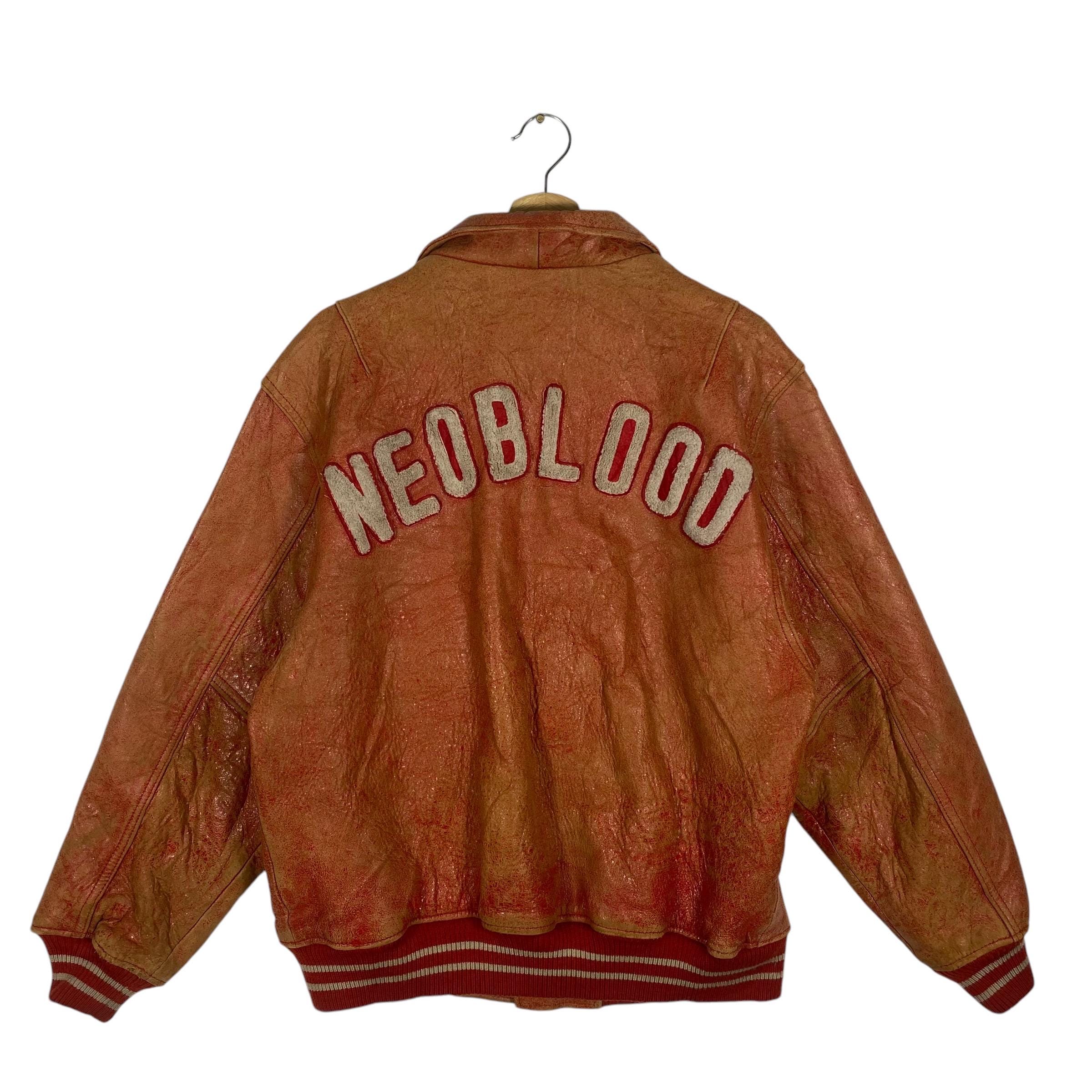 Vintage Neo Blood Tokyo Leather Jacket Button/zipper F Size