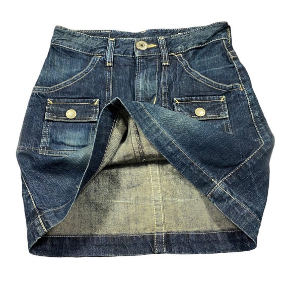 idem made in Japan tuck denim skirt NVY 【公式通販】