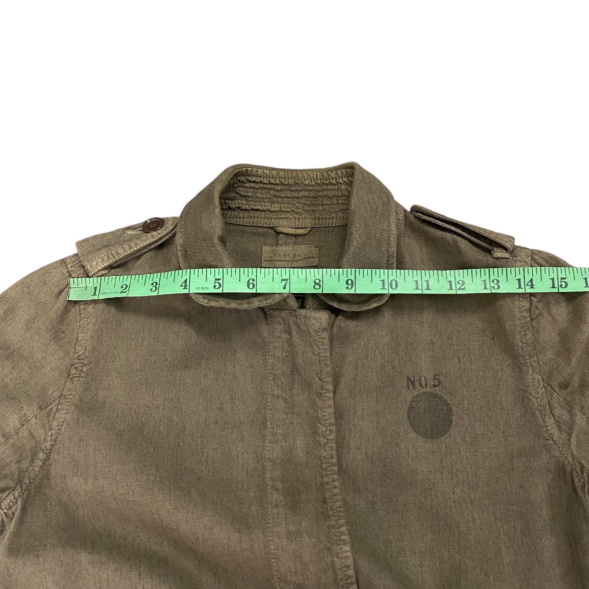 Share Spirit Type A-9 Military Zipper/button Jacket Size 36 Brown