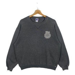 Vintage 90s University of California Los Angeles Sweatshirt L Size DarkGrey Colour