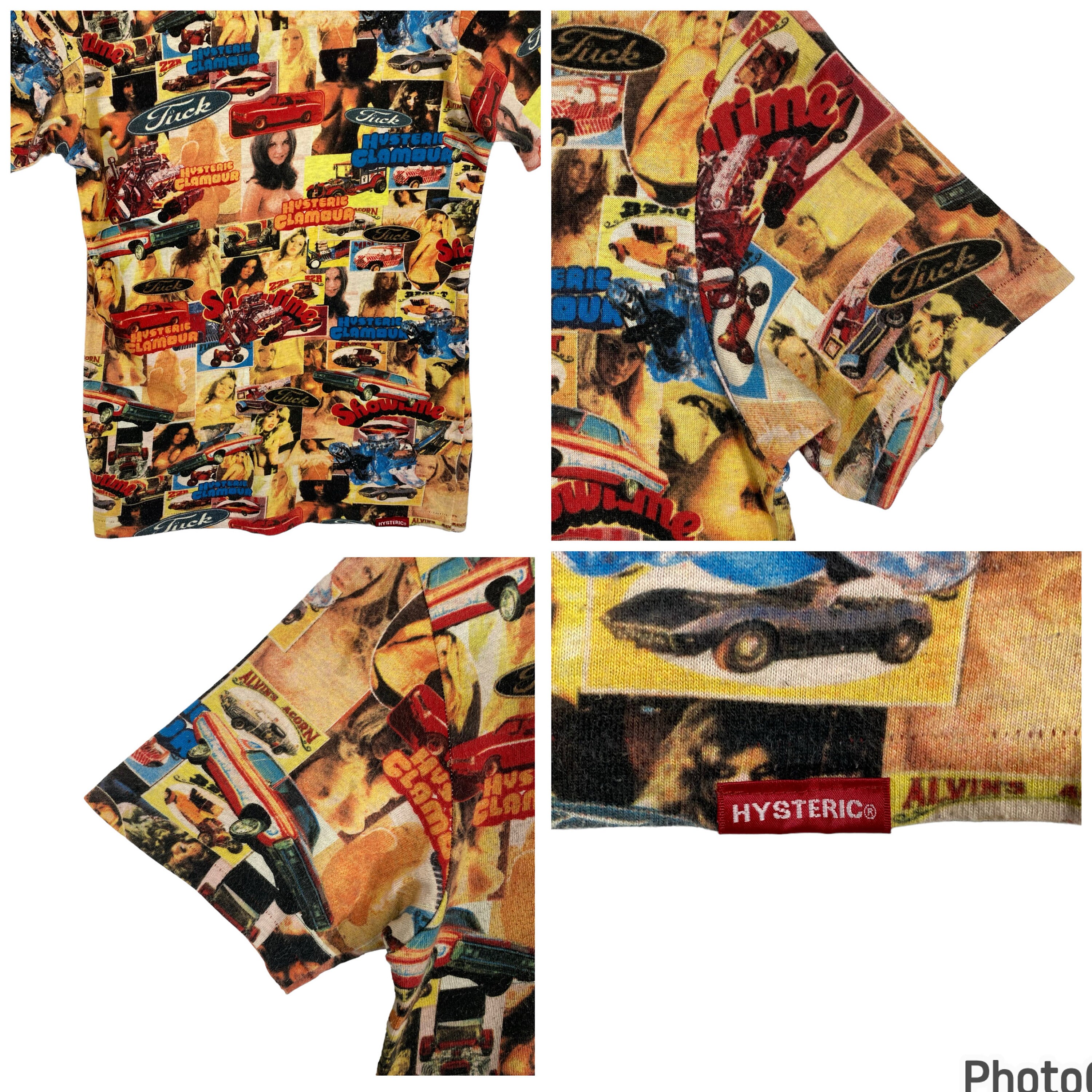 Vintage 90s Hysteric Glamour Full Print Sexy Tee - Etsy