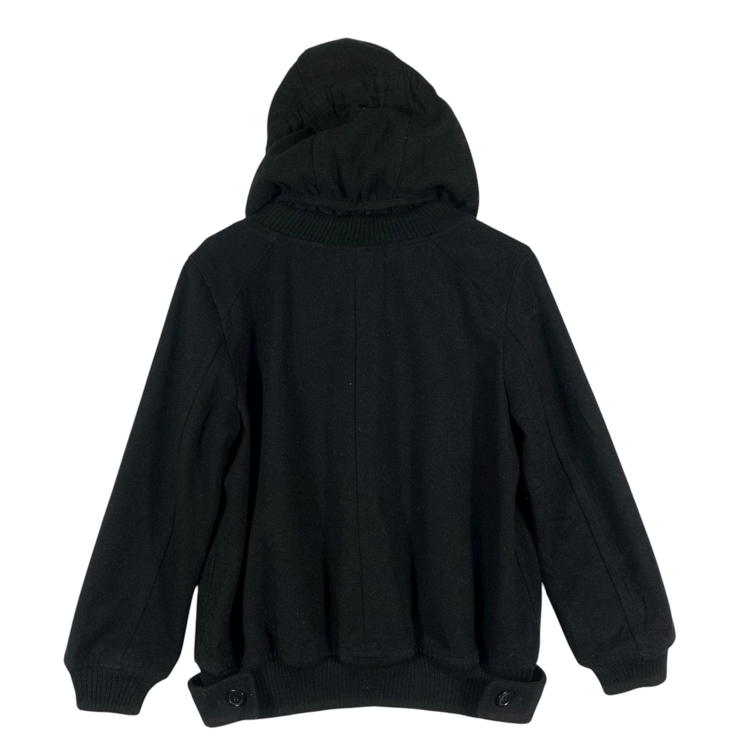 Issey Miyake Mercibeaucoup Hoodie Wool Melton Coat Button Size 1 