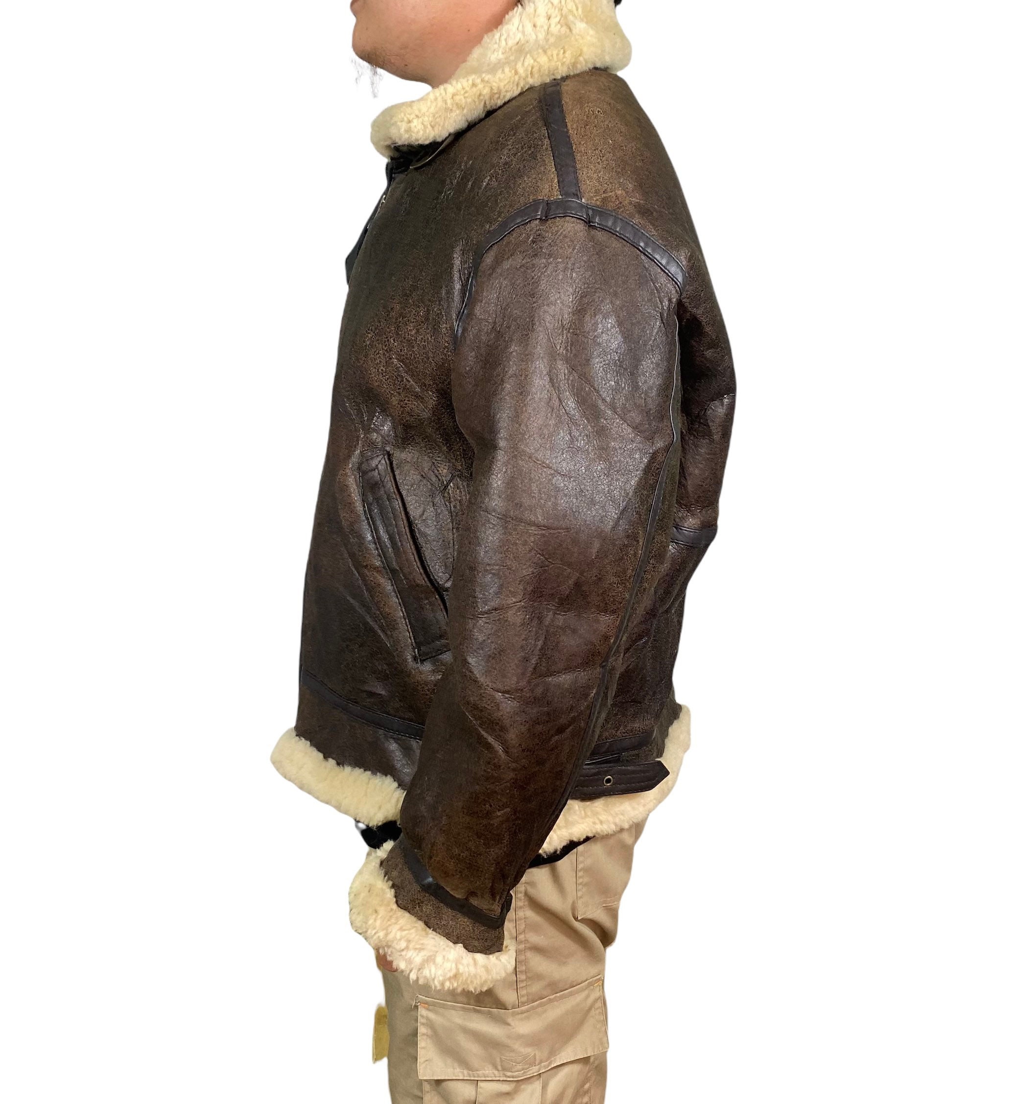 Vintage 90s Type-b3 Air Force Jacket U.S Army Leather L Size - Etsy