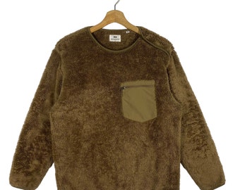 Engineered Garments Uniqlo Fleece Sweater Navy Blue Crewneck