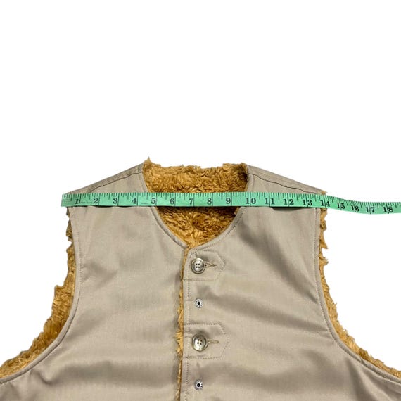 Vintage Engineered Garments Reversible Over Vest Faux Fur From