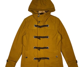 Vintage Yellow Hooded Jacket - Size M