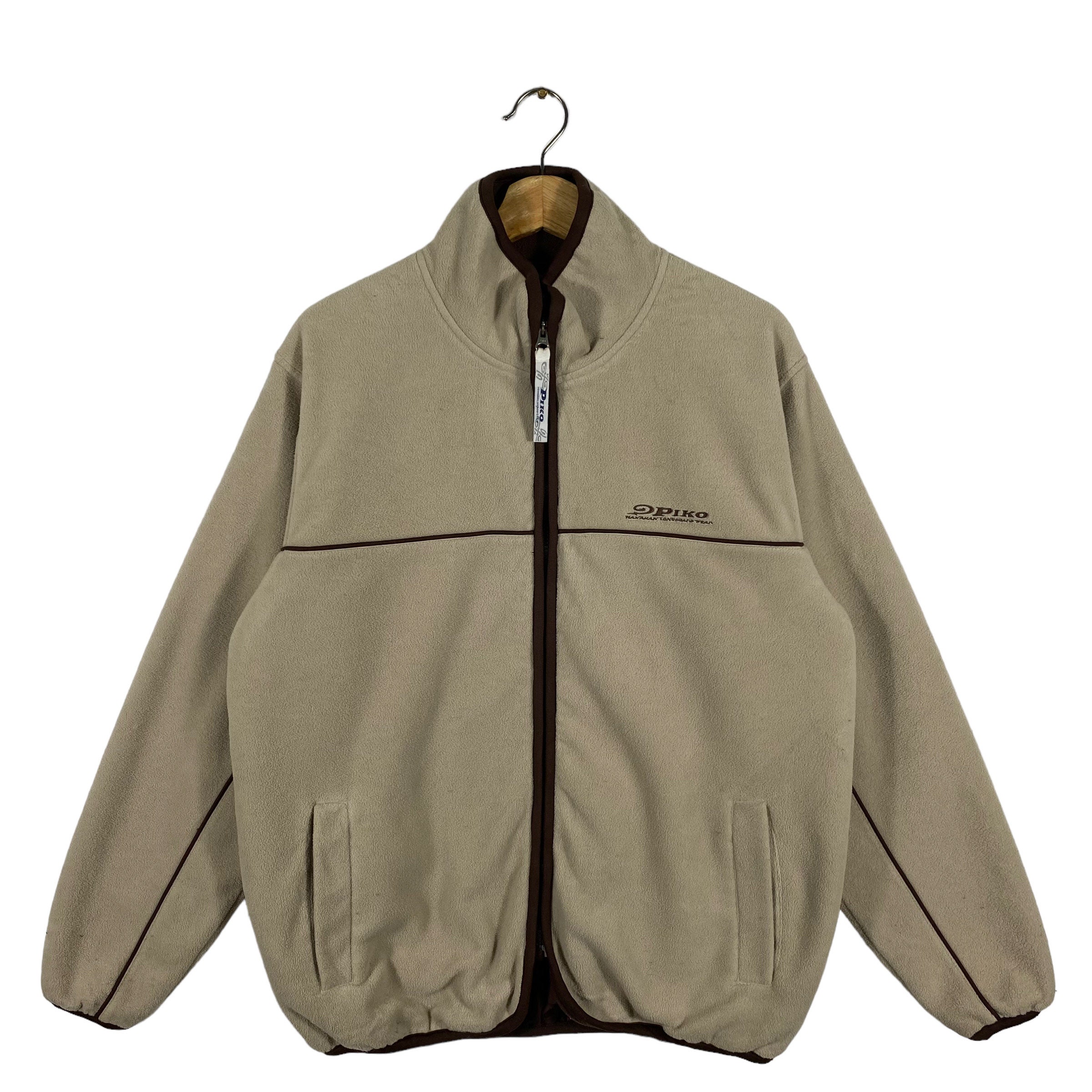 Vintage Piko Hawaiian Longboard Wear Fleece Zipper M Size