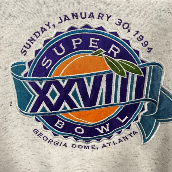 Vintage 90s Super Bowl Georgia Dome Atlanta Sweat… - image 4