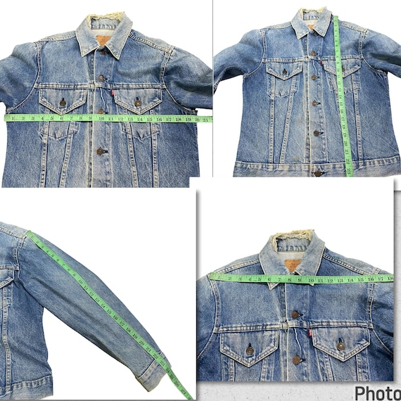 70s Levi's 70505 コーデュロイ trucker jacket Vintage Levis Denim Truckers Jacket 70505-0217 Size 38 Blue Colour