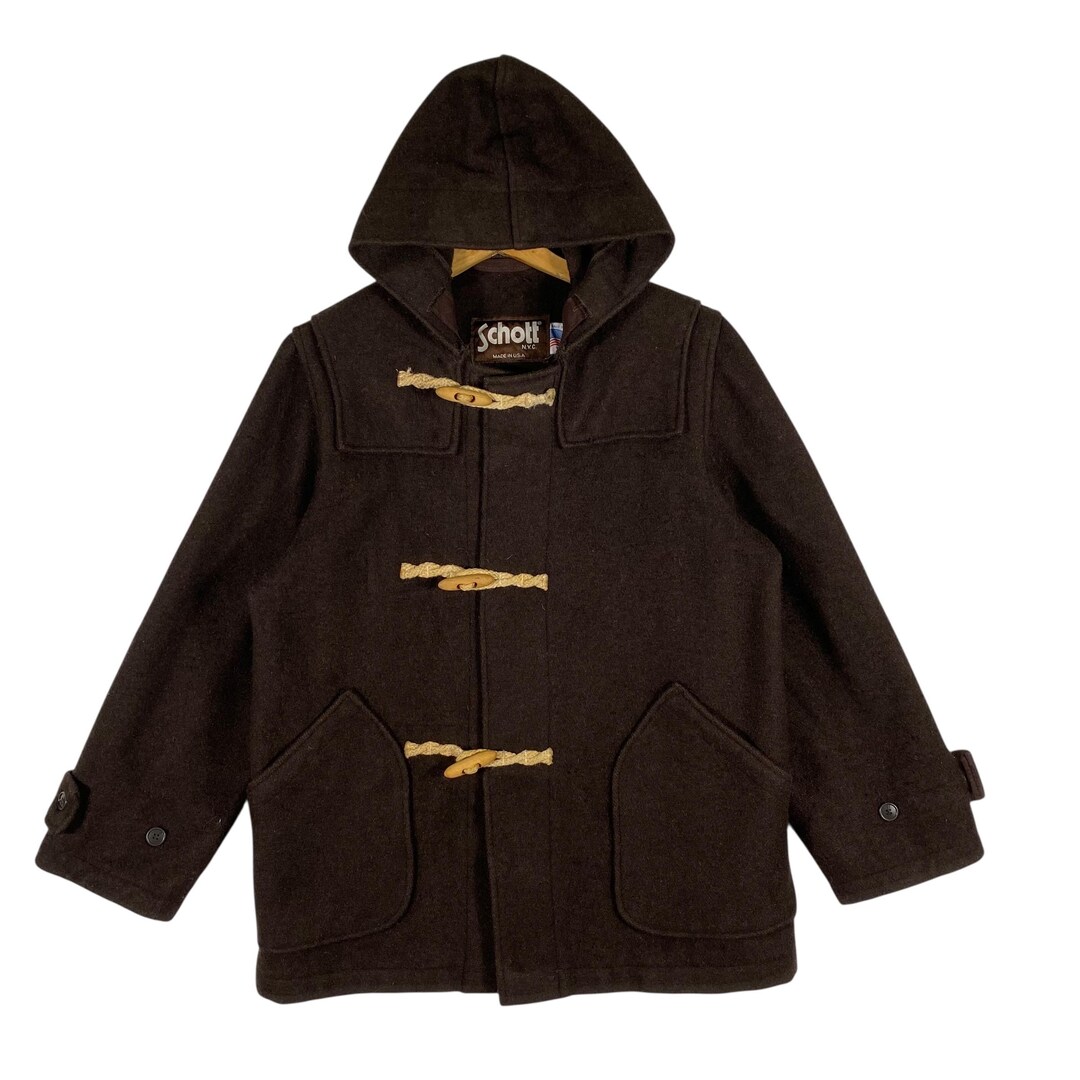 ヴィンテージ Schott ダッフルコート ジャケット Sサイズ ブラウン