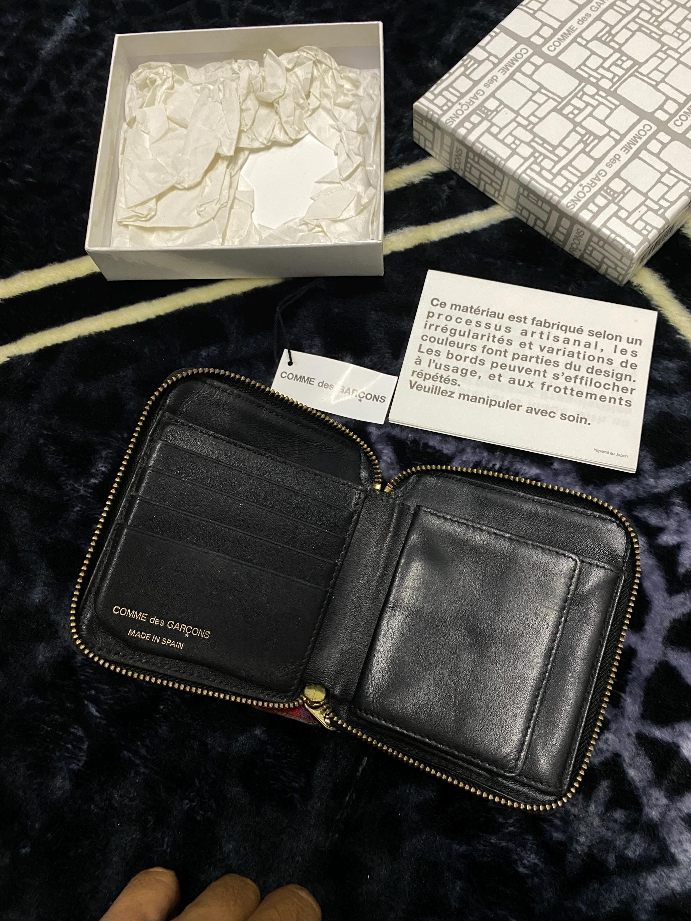 Comme Des Garcons Wallet Tartan Patchwork Red - Etsy