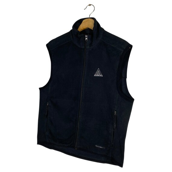 Nike Acg Fleece Zipper Vest S Size Black Colour - Etsy