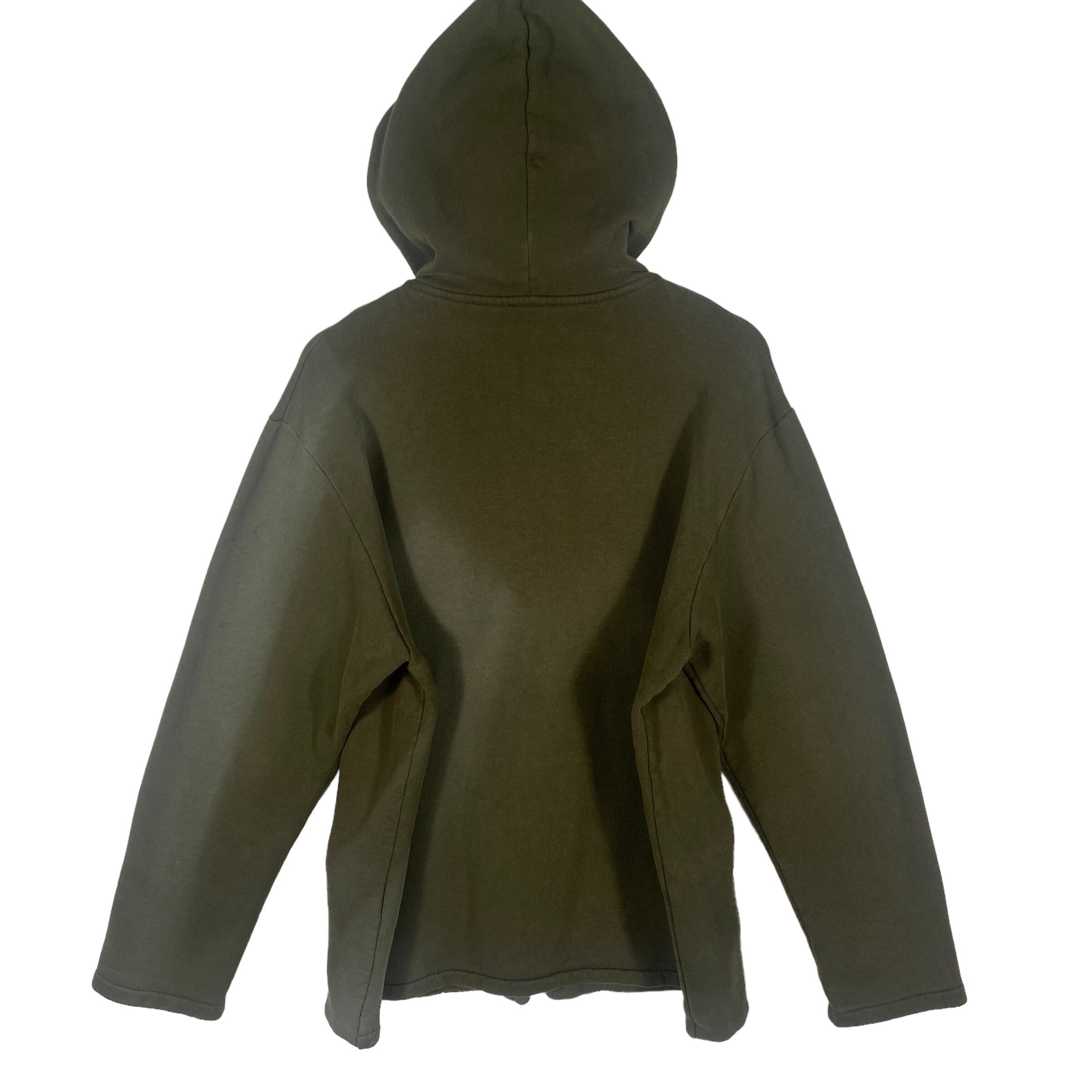 90s agnès b. double zip wool half coat