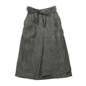 Vintage 80s Issey Miyake Midi Skirt S Size Grey Colour