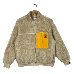 Marchio giapponese vintage X Anime Fleece Zipper S Taglia Marrone Colore