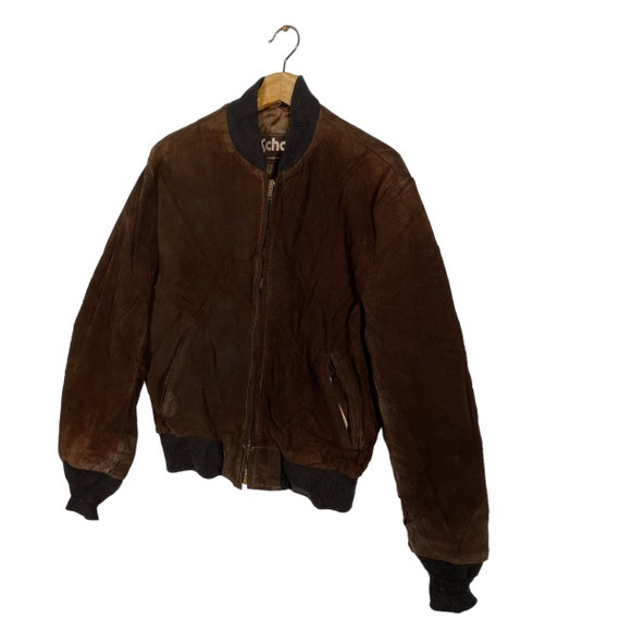 Vintage 80s Schott Leather Suede Zipper Jacket Size 40 (M Vintage 80s Schott Leather Suede Zipper Jacket Size 40 (M